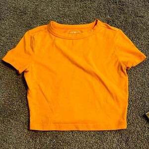 tight fitting crop top